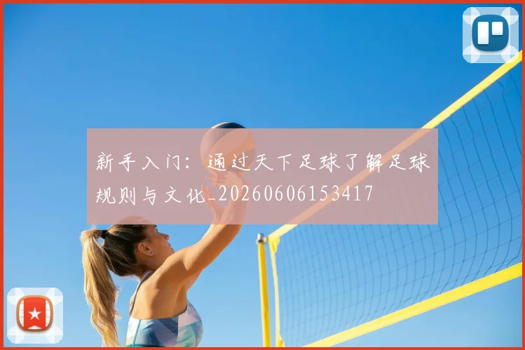 新手入门：通过天下足球了解足球规则与文化_20260606153417